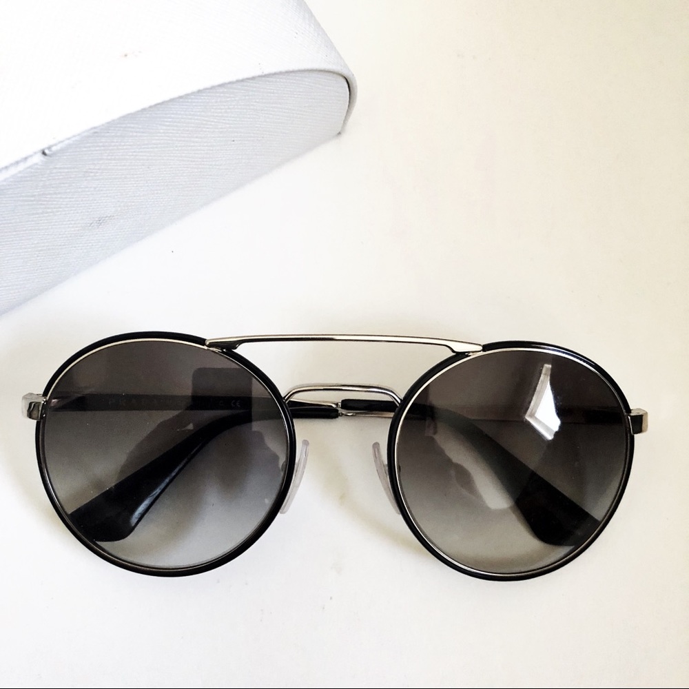 Prada Round Frame Sunglasses (with case) - SPR 51S